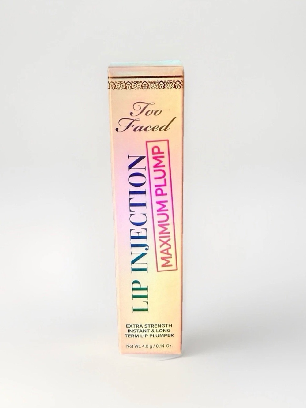 Too Faced Lip Injection Maximum Plump Clear Lip Plumper FULL SIZE New In Box